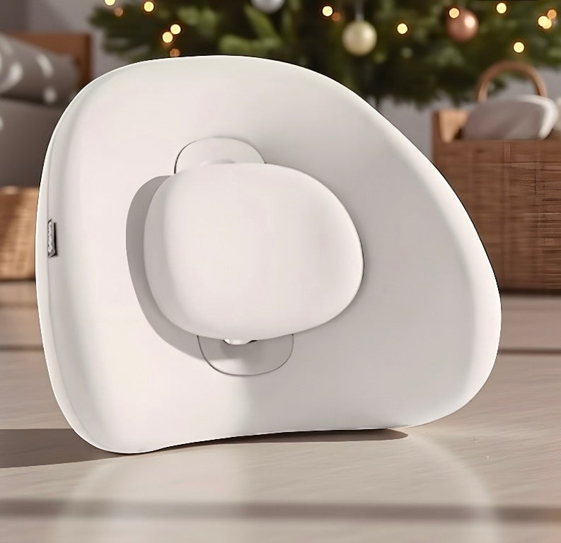 NuVibe x CICIDO ErgoLuxe Cushion in Dream Cream – luxury ergonomic cushion for superior back support, posture improvement, and stylish home comfort.