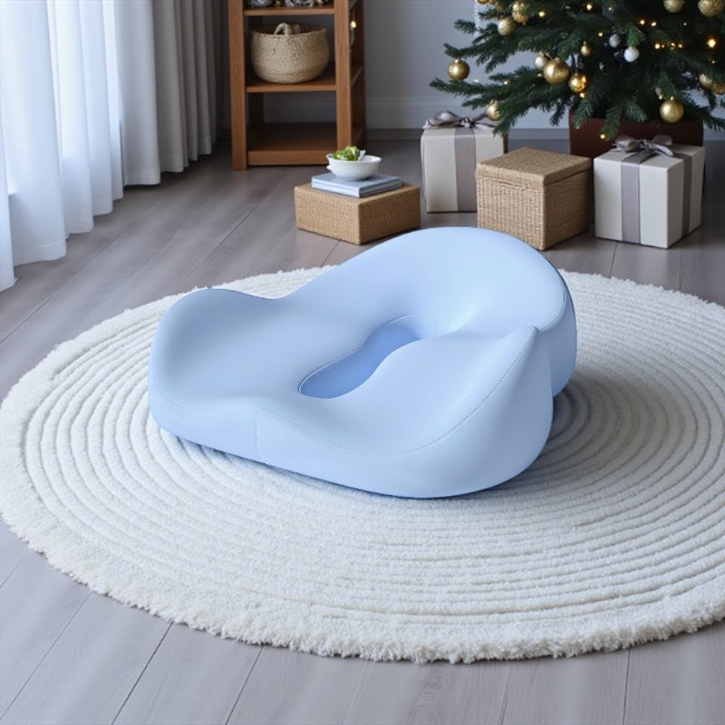 NuVibe ComfortCore Seat Cushion in Lavender Blue – stylish ergonomic cushion crafted to relieve pressure, align the spine, and improve sitting comfort.